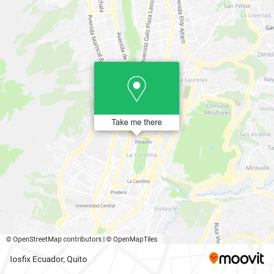 Mapa de Iosfix Ecuador