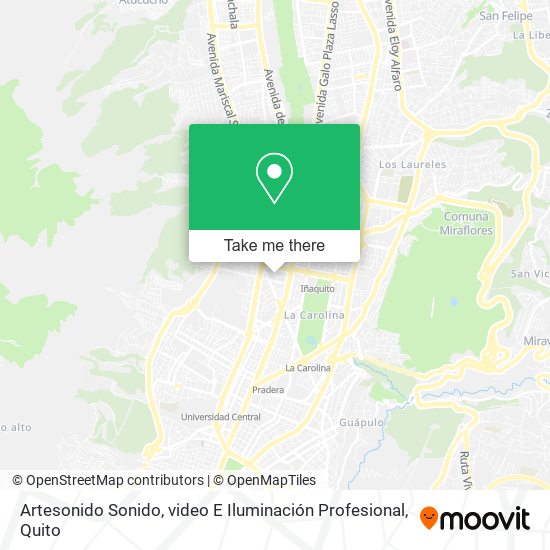 Artesonido Sonido, video E Iluminación Profesional map