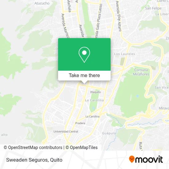 Sweaden Seguros map