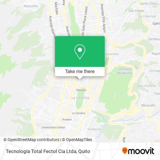 Tecnología Total Fectol Cia Ltda map