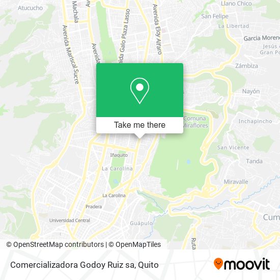 Mapa de Comercializadora Godoy Ruiz sa