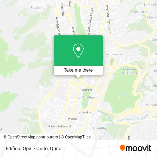 Edificio Opal - Quito map