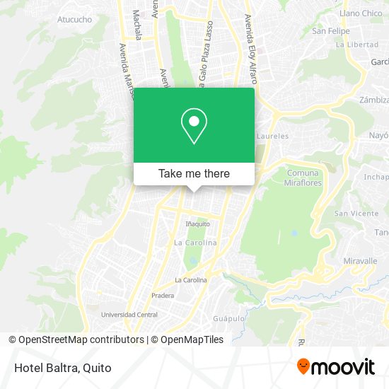 Hotel Baltra map