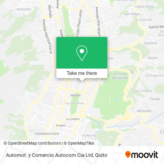 Automot. y Comercio Autocom Cia Ltd map