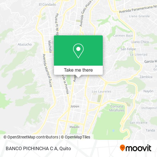 Mapa de BANCO PICHINCHA C A