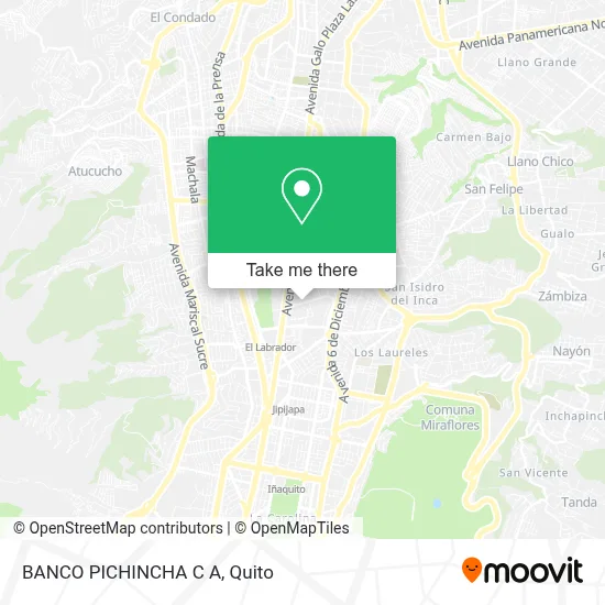 BANCO PICHINCHA C A map