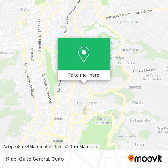 Mapa de Kiabi Quito Central