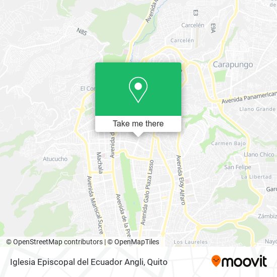 Mapa de Iglesia Episcopal del Ecuador Angli