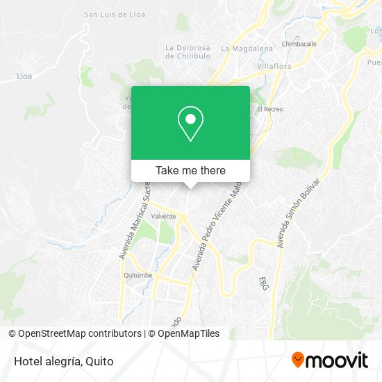 Hotel alegría map