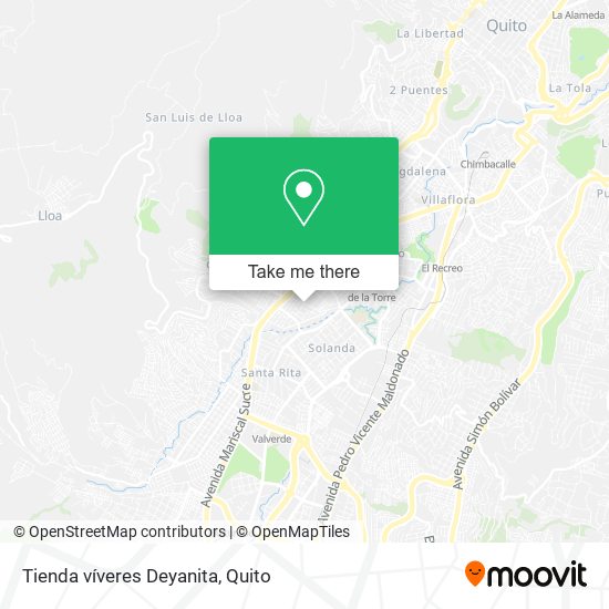 Mapa de Tienda víveres Deyanita