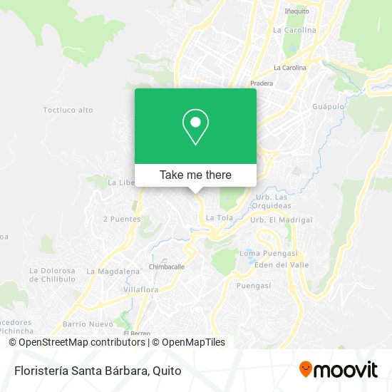 Mapa de Floristería Santa Bárbara