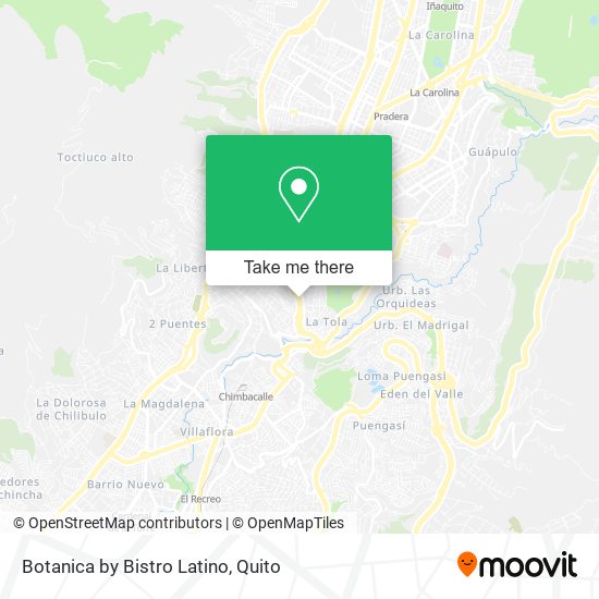 Botanica by Bistro Latino map