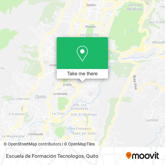 Escuela de Formación Tecnologos map