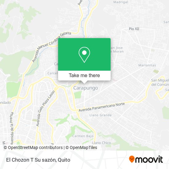 El Chozon T Su sazón map