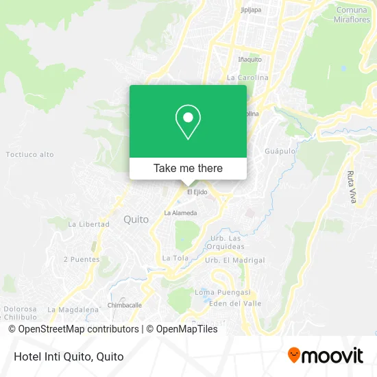 Hotel Inti Quito map