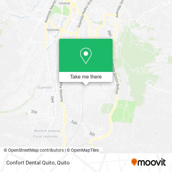 Confort Dental Quito map