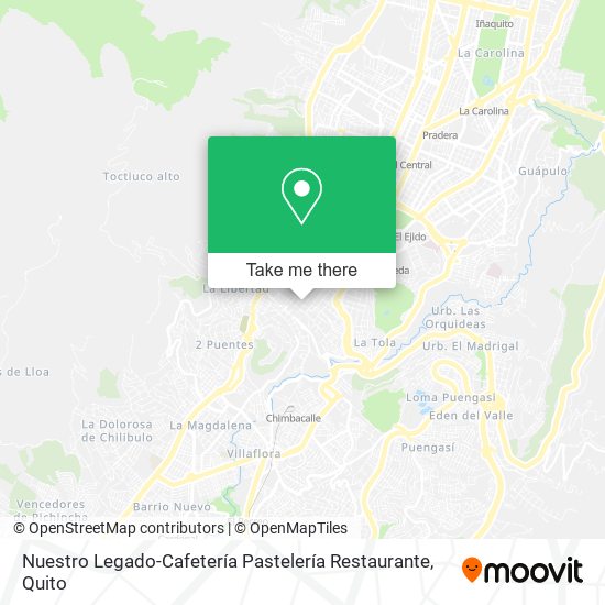 Mapa de Nuestro Legado-Cafetería Pastelería Restaurante