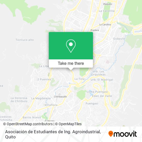 Mapa de Asociación de Estudiantes de Ing. Agroindustrial