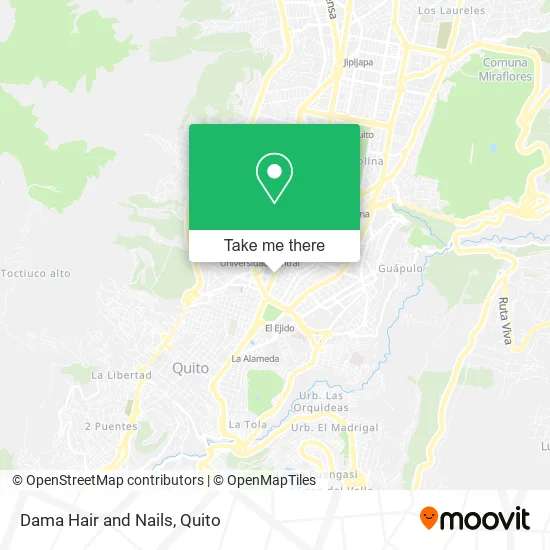 Dama Hair and Nails map