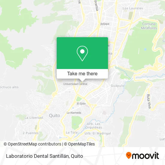 Mapa de Laboratorio Dental Santillán