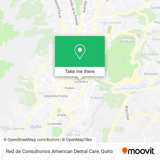 Mapa de Red de Consultorios American Dental Care