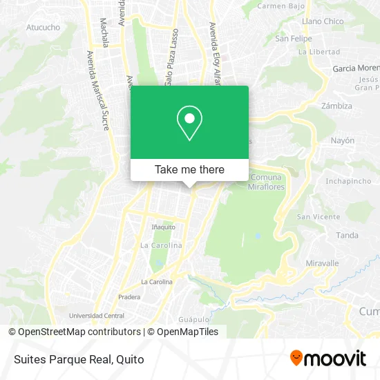 Suites Parque Real map