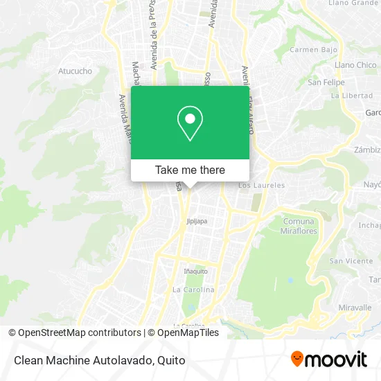 Clean Machine Autolavado map