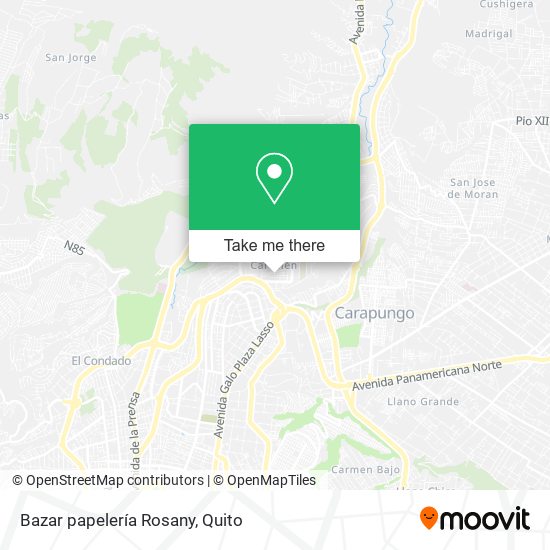 Mapa de Bazar papelería Rosany