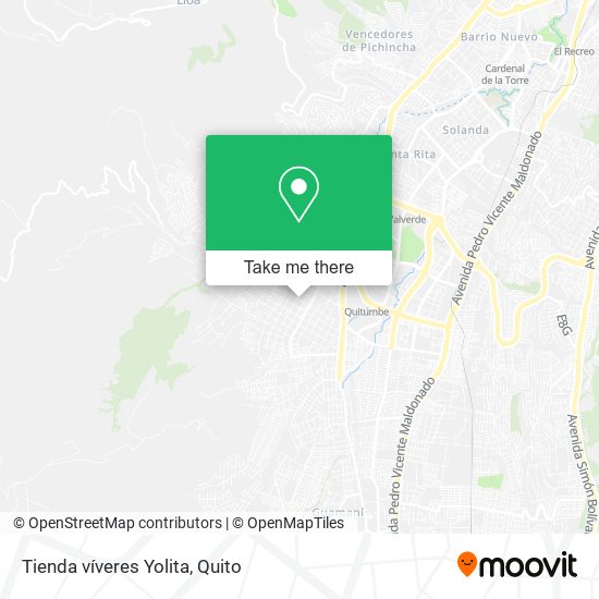 Tienda víveres Yolita map