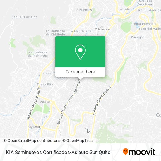 Mapa de KIA Seminuevos Certificados-Asiauto Sur