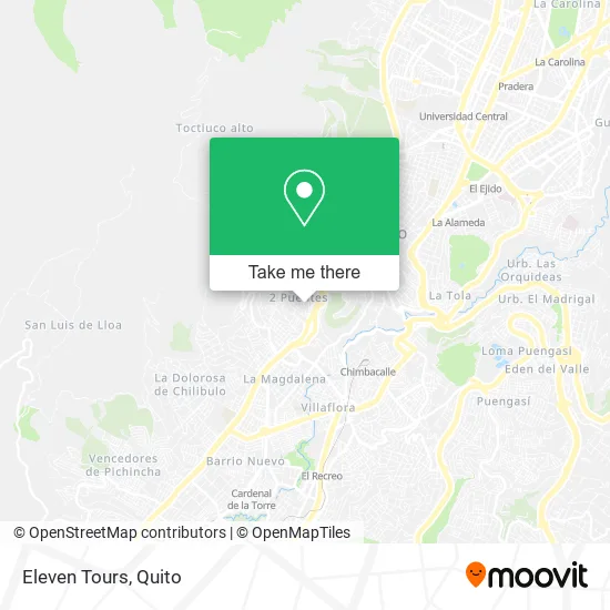 Mapa de Eleven Tours