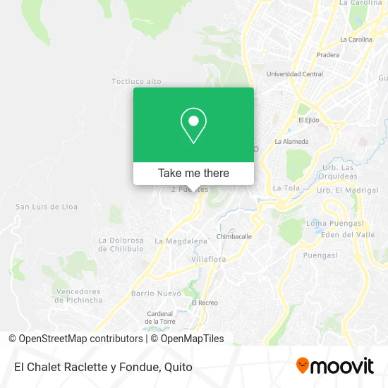 El Chalet Raclette y Fondue map