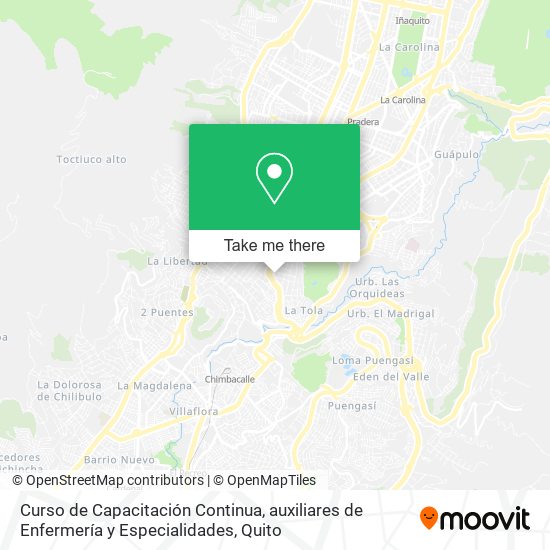 Curso de Capacitación Continua, auxiliares de Enfermería y Especialidades map