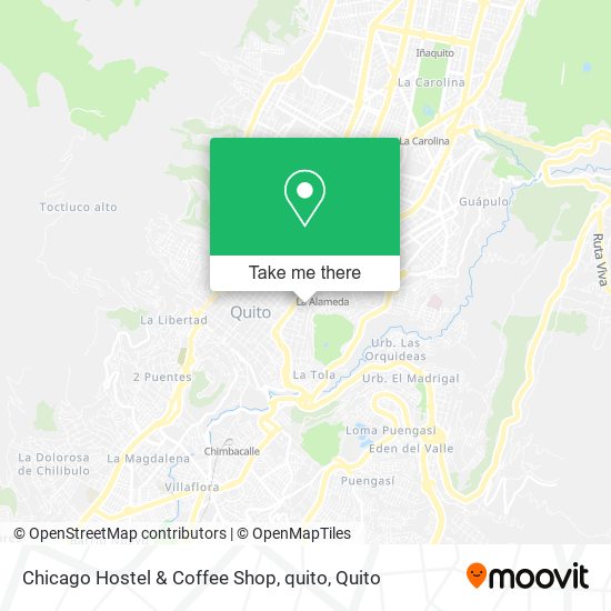 Chicago Hostel & Coffee Shop, quito map