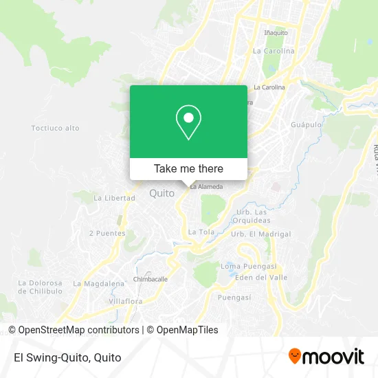 El Swing-Quito map