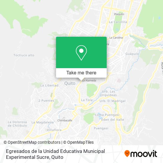 Mapa de Egresados de la Unidad Educativa Municipal Experimental Sucre