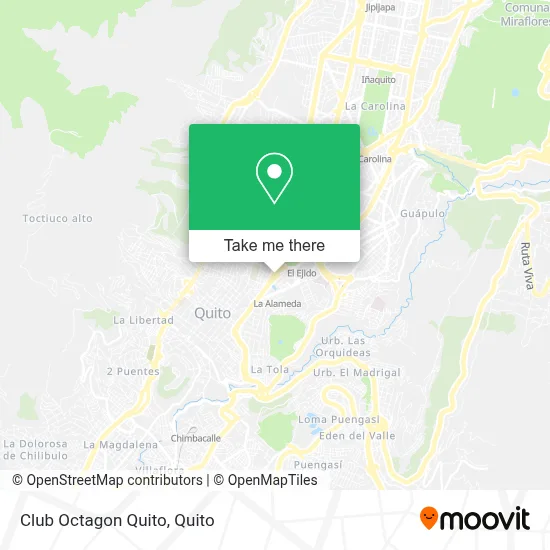 Club Octagon Quito map