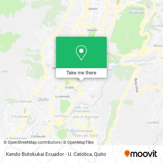 Mapa de Kendo Butokukai Ecuador - U. Católica