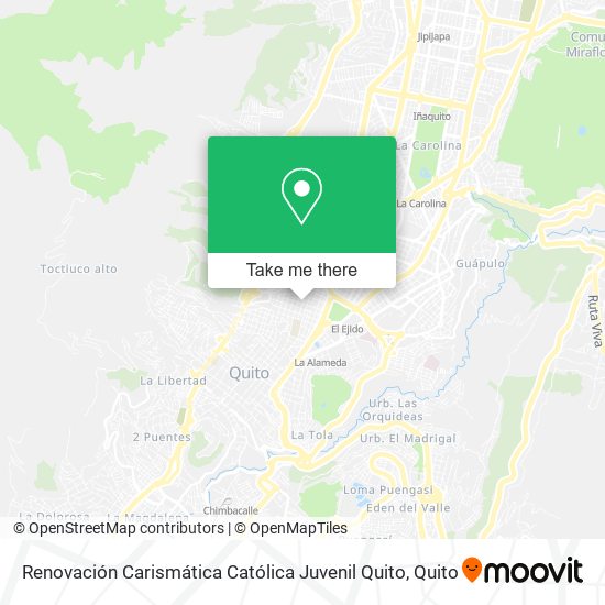 Renovación Carismática Católica Juvenil Quito map
