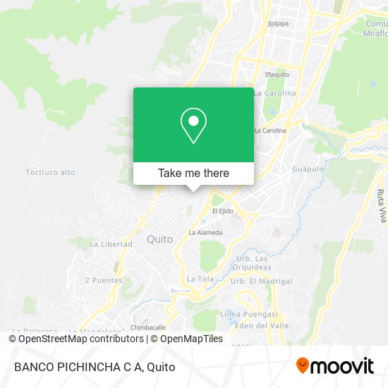 Mapa de BANCO PICHINCHA C A