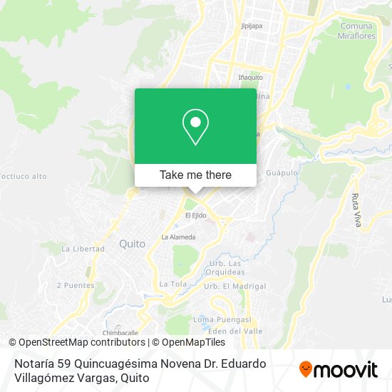 Notaría 59 Quincuagésima Novena Dr. Eduardo Villagómez Vargas map