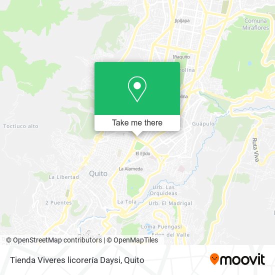 Mapa de Tienda Viveres licorería Daysi
