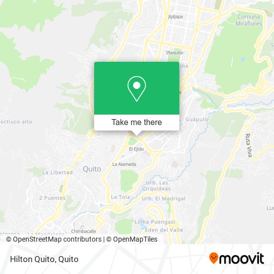 Hilton Quito map