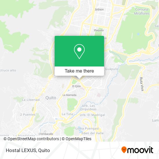 Hostal LEXUS map