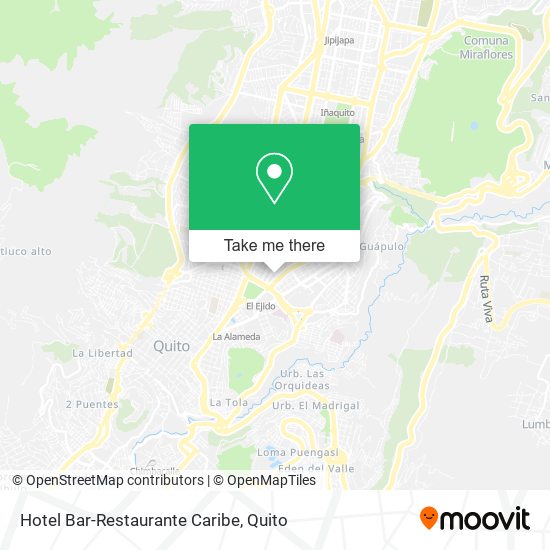 Mapa de Hotel Bar-Restaurante Caribe