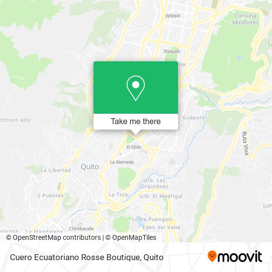Mapa de Cuero Ecuatoriano Rosse Boutique