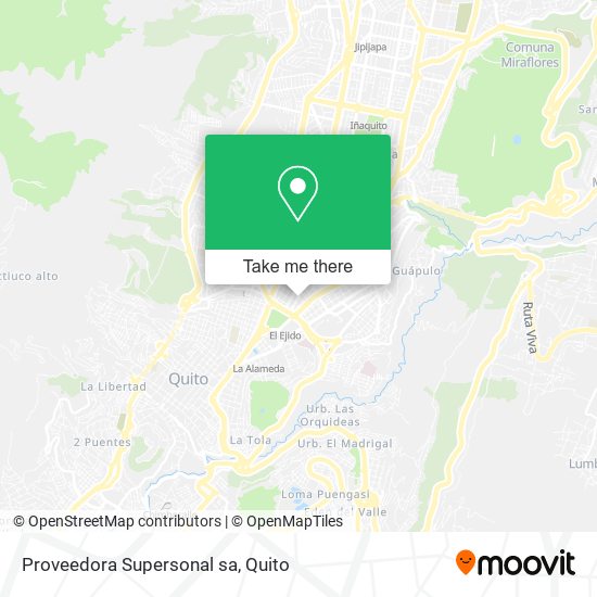 Proveedora Supersonal sa map