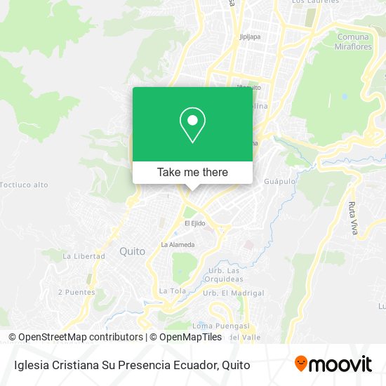 Iglesia Cristiana Su Presencia Ecuador map