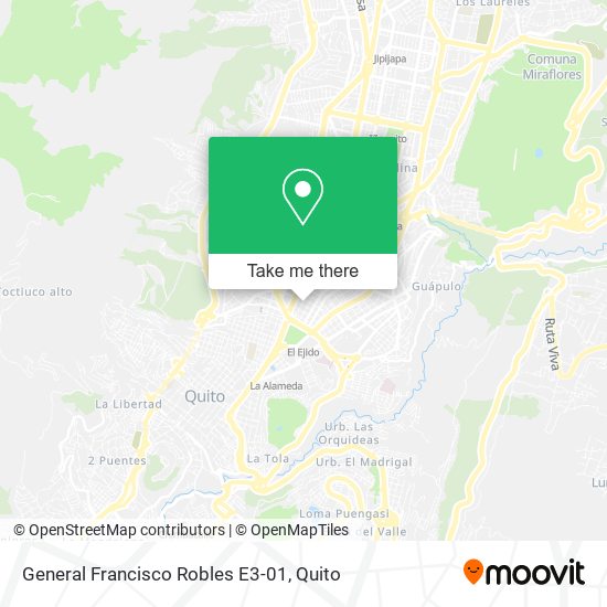 General Francisco Robles E3-01 map