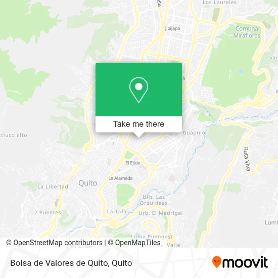 Bolsa de Valores de Quito map